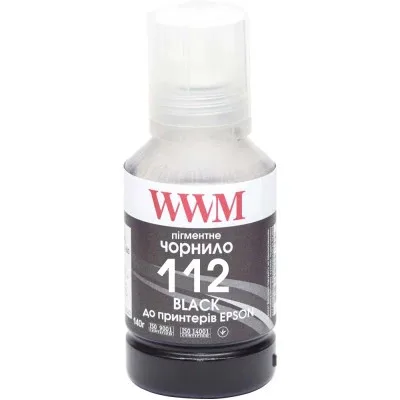 Чорнило WWM Epson L11160/6490 №112 140г Black pigmented (E112BP)