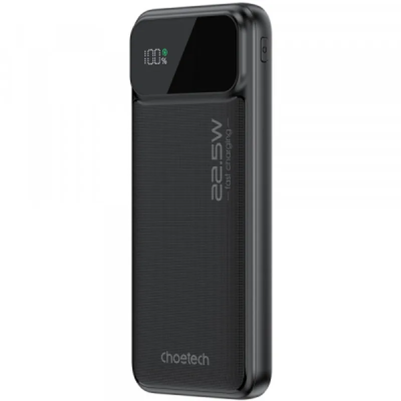 Батарея універсальна Choetech 10000mAh 22.5W, PD, QC/3.0, USB-A, USB-C, Black (B728-CCBK)