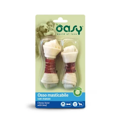 Ласощі для собак OASY Chewy Bone яловичина -M- 54 г (8053017340982)