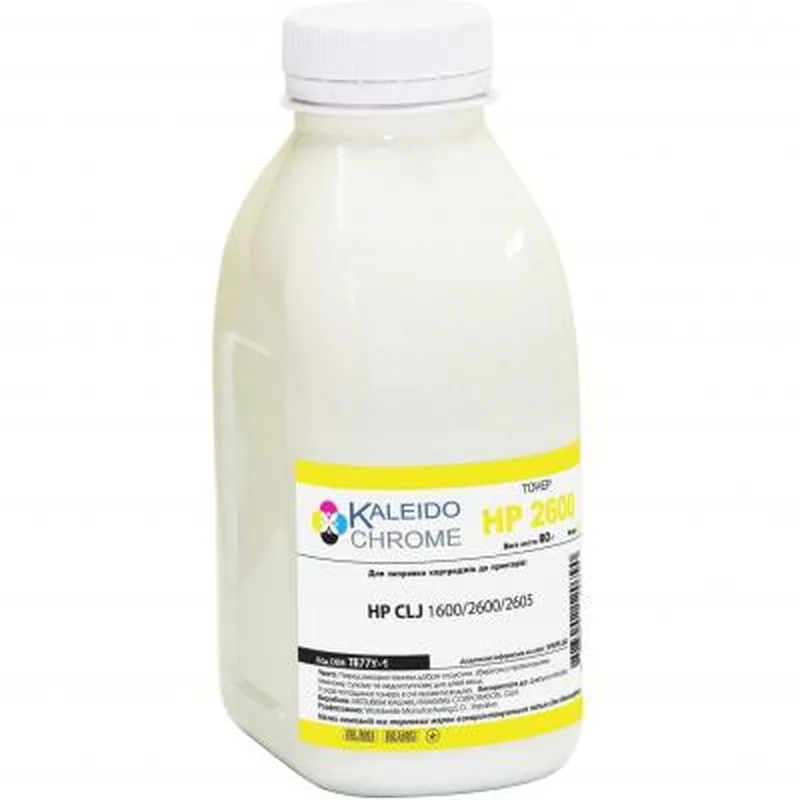 Тонер HP CLJ 1600/2600/2605 , 80г Yellow Kaleidochrome (TB77Y-1)