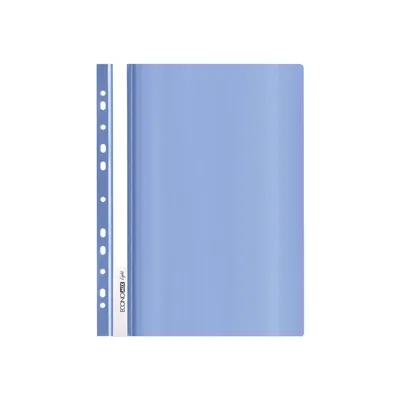 Папка-швидкозшивач Economix А4 Light з перфорації, синя (E38504-02)