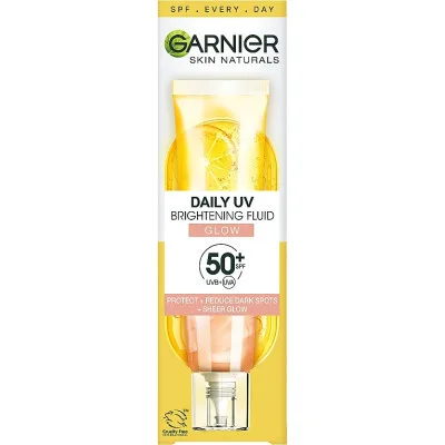 Засіб від засмаги Garnier Skin Naturals Сонцезахисний денний флюїд з Вітаміном С SPF50+ 40 мл (3600542573023)