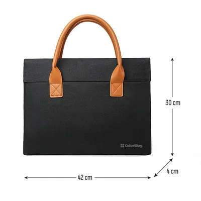 Сумка для ноутбука ColorWay Stylish 15.6" Black (CW-LBS156-BK)