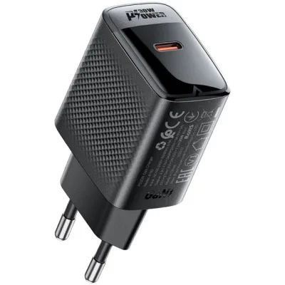 Зарядний пристрій Acefast A102 USB-C PD30W GaN Black (6974316283287)