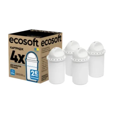 Картридж для фільтра глечика Ecosoft К-т Картриджів для глечиків універсальний (3+1 ш (CRVKAB4ECO)