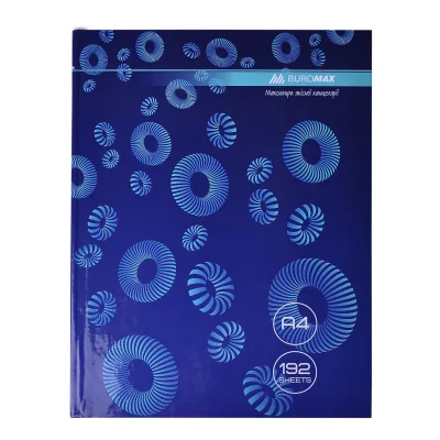 Канцелярська книга Buromax А4 MODEST 192 аркушів, клітинка, синій (BM.24419101-02)
