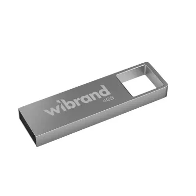 USB флеш накопичувач Wibrand 4GB Shark Silver USB 2.0 (WI2.0/SH4U4S)