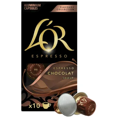 Кава L'OR Espresso Chocolate сумісні з Nespresso 100% Арабіка в капсулах 10 шт (8711000488188)