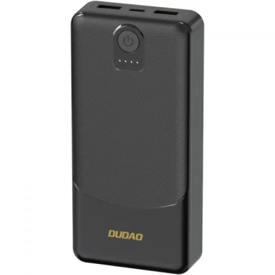 Батарея універсальна Dudao 10000mAh K10 12W, 2*USB-A, USB-C(IN), Black (6977196682164)