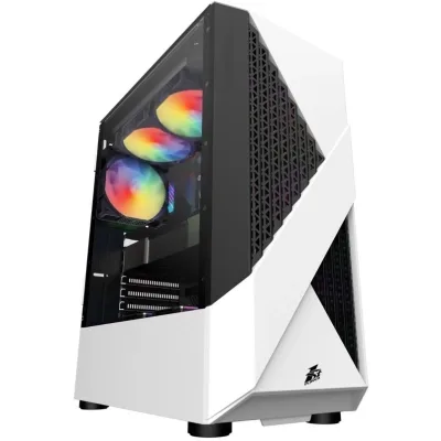 Корпус для ПК 1stPlayer F3-A-4F1-WH&PS-600FK