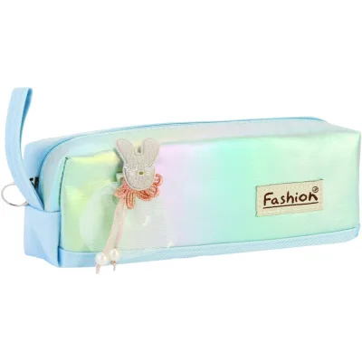 Пенал Cool For School 1 відділення з аплікацією Блакитний (CF6891-blue)