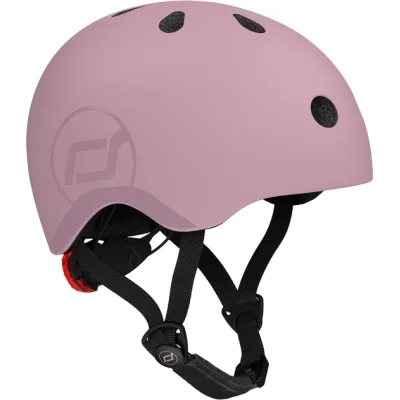 Шолом Scoot&Ride пастельно-бузковий з ліхтариком 51-53см (SR-190605-WILDBERRY)