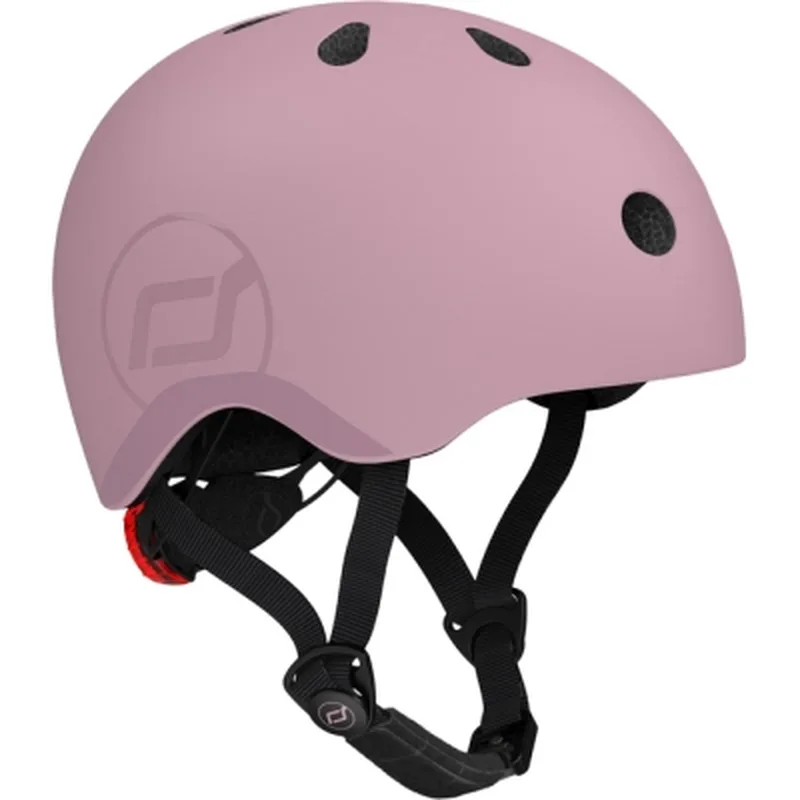 Шолом Scoot&Ride пастельно-бузковий з ліхтариком 51-53см (SR-190605-WILDBERRY)