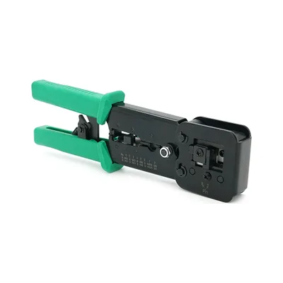 Інструмент Voltronic VegGieg V-E113, для обтиску RJ-45 (8P8C) та RJ-12/11 (6P6C), 4P4C, чорний/зелений, Q10 (V-E113)
