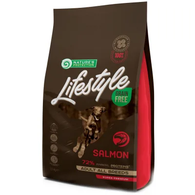 Сухий корм для собак Nature's Protection Lifestyle Grain Free Salmon Adult All Breeds 1.5 к (NPLS45677)