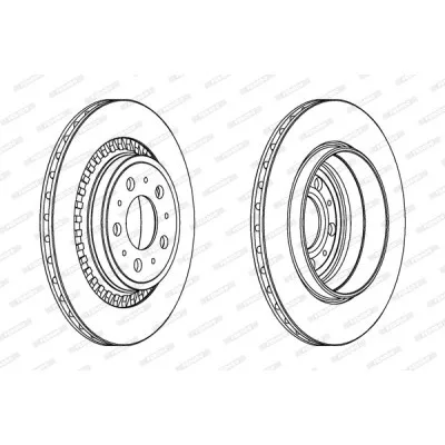 Гальмівний диск FERODO DDF1551