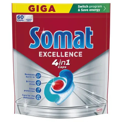 Таблетки для посудомийних машин Somat Excellence 60 шт. (9000101808087)