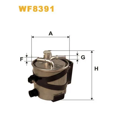 Фільтр паливний Wixfiltron WF8391