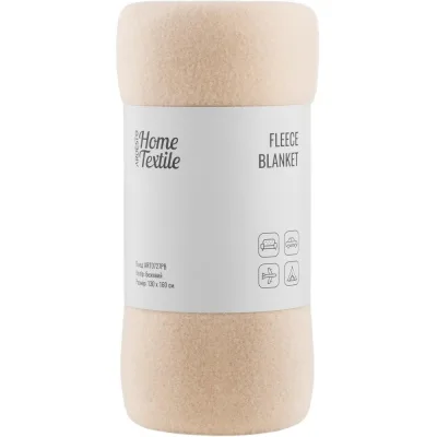 Плед Ardesto Fleece 100% поліестер, бежевий 130х160 см (ART0727PB)