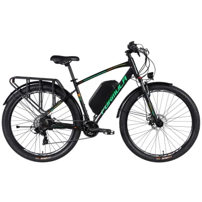 Електровелосипед Formula eCURSOR MAN AM DD 29" 19" 48B 17.5А*г 500Вт 2026 чорно-зелений (ELB-FR-29-244)