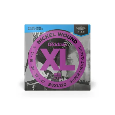 Струни для гітари D'Addario XL Nickel Wound Super Light Double Ball End (09-42) (ESXL120)