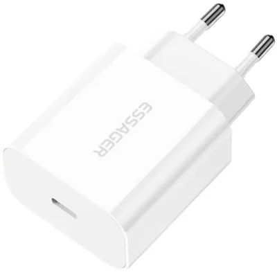 Зарядний пристрій Essager USB-C PD20W white (ECTC-FJB02-P)