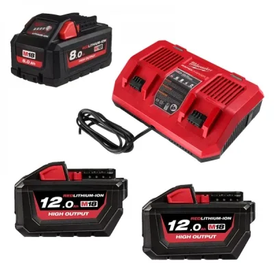 Набір акумулятор + зарядний пристрій Milwaukee Li-Ion M18 HNRGO1-823 M18 NRG Kit Outdoor IN2 (4932492933)