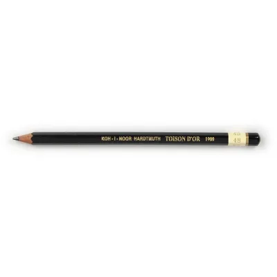 Олівець графітний Koh-i-Noor 4В Toison D'or без гумки корпус Чорний (1900.4B)