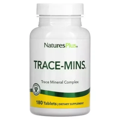 Мінерали Natures Plus Комплекс мікроелементів, Trace-Mins, Trace Mineral Complex, 180 таблеток (NAP-03560)