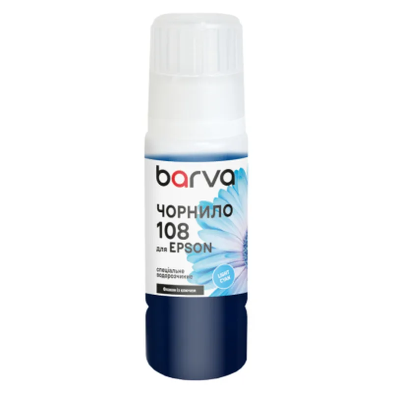 Чорнило Barva Epson 108 70 мл, light cyan, special, OneKey (E108-952e)