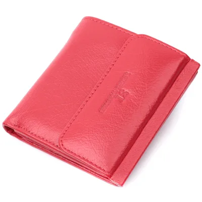 Гаманець ST Leather З натуральної шкіри Червоний (22720)