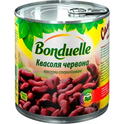Овочева консервація Bonduelle Квасоля червона 400 г (3083680009508)