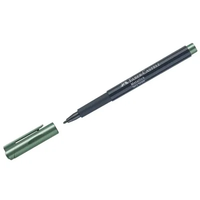 Маркер Faber-Castell металік для декору Metallics Marker Fairy forest, M (1,5 мм), колір темно-зелений (32023)