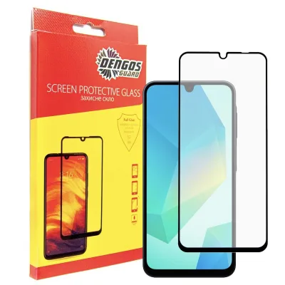 Скло захисне Dengos Full Glue Samsung Galaxy A16 5G (black) (TGFG-378)