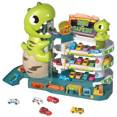 Ігровий набір ZIPP Toys Dino паркінг електричний, 6 машинок (3311A)