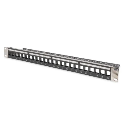 Патч-панель 19" 1U 24 порти набірна Kyestone Digitus (DN-91411-LF)