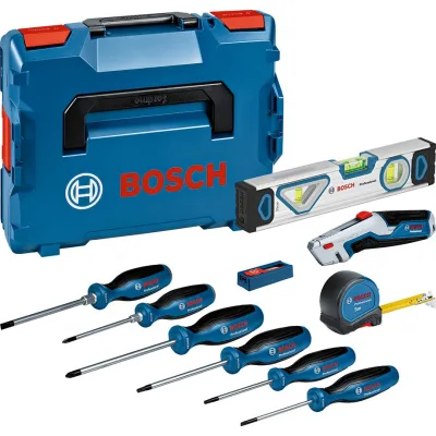 Набір інструментів Bosch 19 шт, рулетка 5м, рівень 25см (0.615.990.N2R)