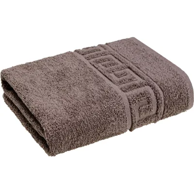 Рушник Home Line махровий бордюрний (капучіно) 400 гр/м2, 50х90 см (179752)