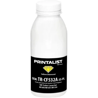 Тонер HP CLJ M180/M181/M154 35г Yellow Printalist (TR-CF532A-35-PL)