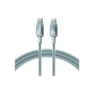 Дата кабель USB-C to USB-C 1.0m 100W blue-green Baseus (E0420700)
