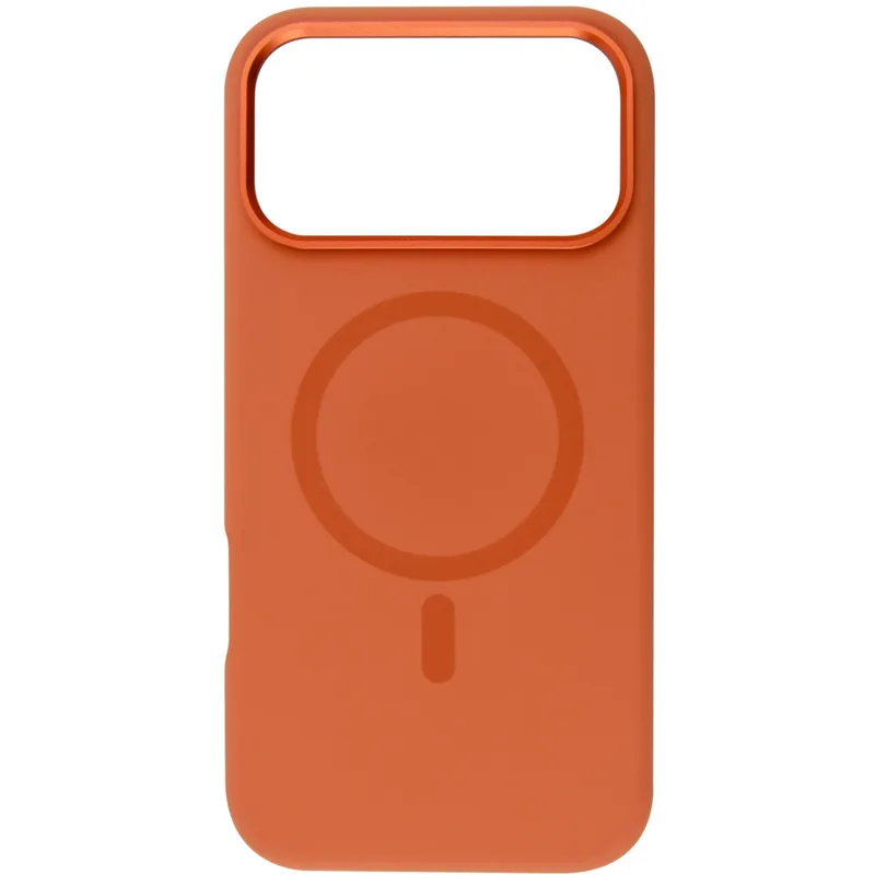 Чохол до мобільного телефона BeCover FIBRA Silicone OmniMag Apple iPhone 17 Pro Orange (716221)