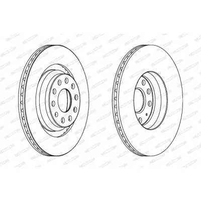 Гальмівний диск FERODO DDF1503C
