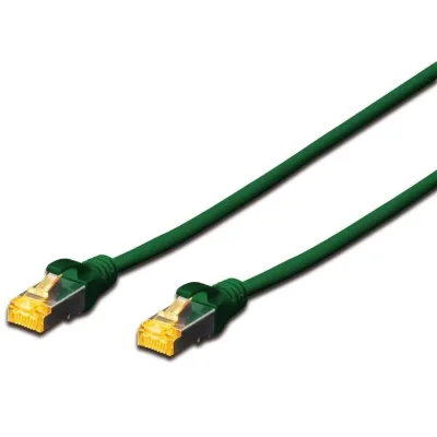 Патч-корд 3м, SFTP, cat.6A, AWG 26/7, Cu, LSZH, green Digitus (DK-1644-A-030/G)