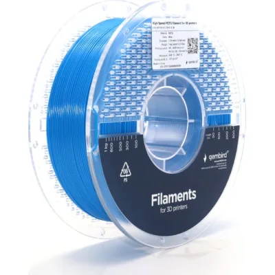 Пластик для 3D-принтера Gembird PETG High Speed, 1.75 мм, 1 кг, blue (3DP-PETG1.75HY-01-B)