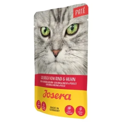 Вологий корм для кішок Josera Pate Gulasch vom Rind & Huhn паштет гуляш з яловичини (4032254750079)