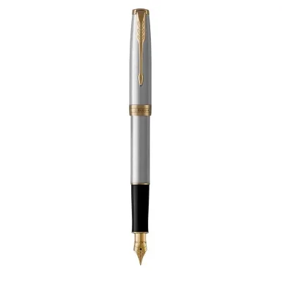 Ручка пір'яна Parker SONNET 17 Stainless Steel GT  FP F (84 111)