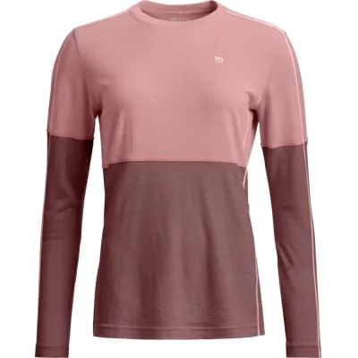 Термокофта Ortovox 185 Rock'n'Wool Long Sleeve Wms dusk rose - S - рожевий (025.001.1305)