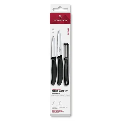 Набір для чищення овочів Victorinox Swiss Classic 3шт чорн 6.7113.33