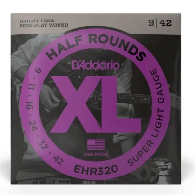 Струни для гітари D'Addario XL Half Rounds Super Light (09-42) (EHR320)