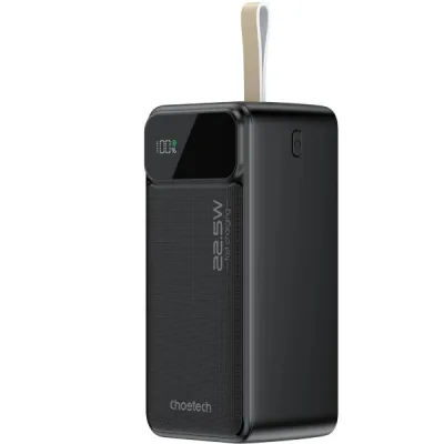 Батарея універсальна Choetech 50000mAh, PD QC/3.0/22.5W, USB-C In/out, 2*USB-A (B732-ACBK)